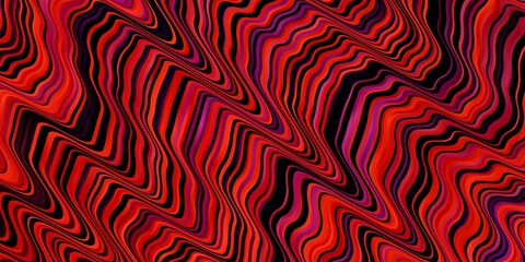 Light Pink, Red vector backdrop with circular arc. Bright illustration with gradient circular arcs. Pattern for ads, commercials.