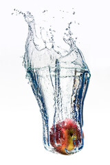 Apple water splash 