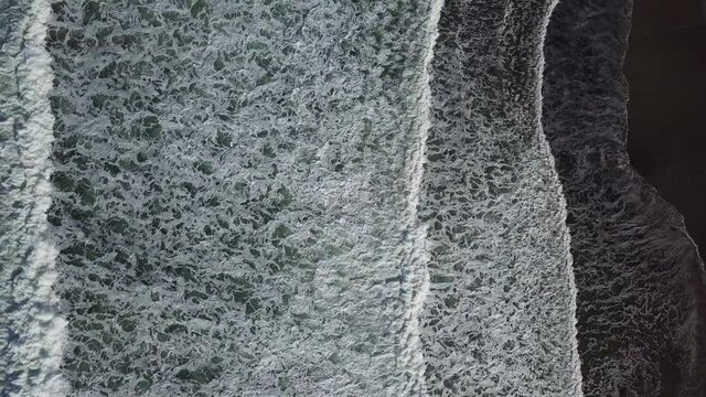 Stunning 4K drone footage of waves breaking. 