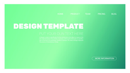 Colorful landing page. Fluid Gradient Futuristic abstract shapes composition Dynamic vector background pattern with minimal shapes. Trendy v Illustration for Wallpaper, Banner, website , Card, Book 