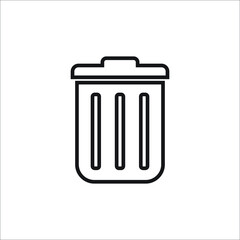 trash icon vector