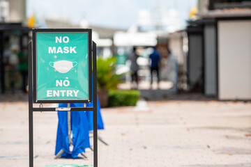 Face masks required at Downtown Miami stop spread of Coronavirus Covid 19 pandemic