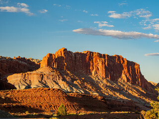 Beautiful sunset landscape of Capitol Reef National Park