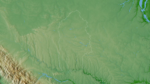 Khmel'nyts'kyy, Ukraine - outlined. Physical
