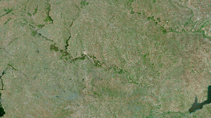 Luhans'k, Ukraine - outlined. Satellite