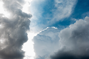 Blue sky with white clouds