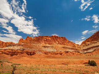 Fototapeta premium Beautiful landsacpe of Slickrock Divide of Capitol Reef National Park