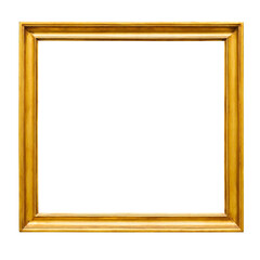 Square decorative golden picture frame