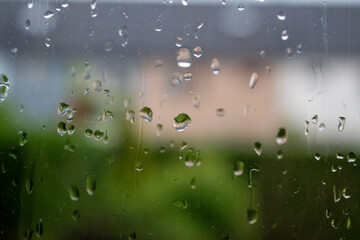 raindrops on the window