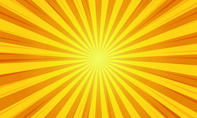 Pop art background,  yellow ray, illustration