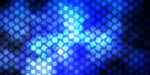 Dark BLUE vector texture in rectangular style. Colorful illustration with gradient rectangles and squares. Template for cellphones.