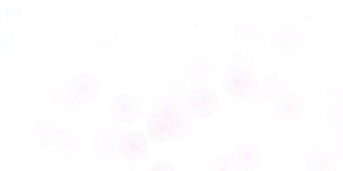 Light Pink, Yellow vector background with bubbles.