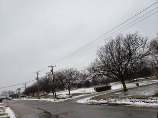 snow covered road