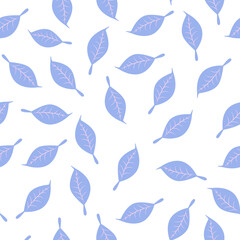 Obraz premium Seamless pattern with stylized colorful leaves. Endless texture for your design, fabrics.