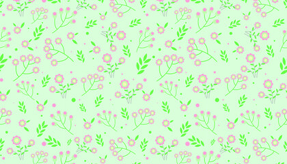 Seamless Cute Floral pattern in the small flower. 