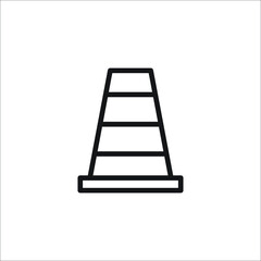 construction sign icon vector