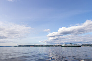 Ferry Boat in the Puget Sound in Washington State