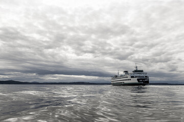 Ferry Boat in the Puget Sound in Washington State