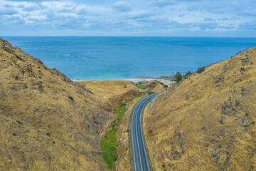 rugged coastline of fleurieu peninsula near Wirrina cove, Australia