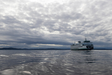 Ferry Boat in the Puget Sound in Washington State