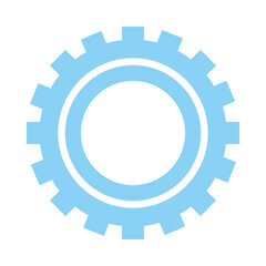 Isolated metal gear vector design