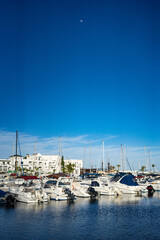 The tourist marina bay of El Kantaoui, near Sousse, in Tunisia .