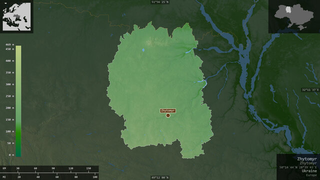 Zhytomyr, Ukraine - composition. Physical