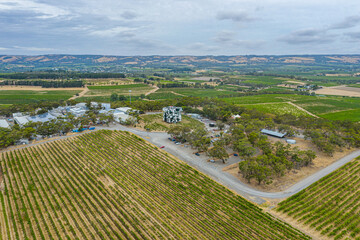 d'Arenberg Cube situated at a vineyard at Mclaren Vale, Australia