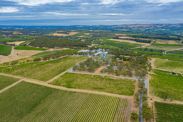 d'Arenberg Cube situated at a vineyard at Mclaren Vale, Australia