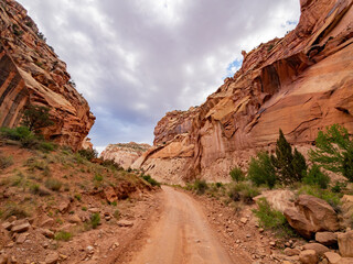 Beautiful landsacpe along the Capitol Gorge Road of Capitol Reef National Park