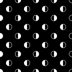 Circles pattern. Circular figures seamless ornament. Dots backdrop. Dot motif. Circle shapes background. Dotted wallpaper. Digital paper, web design, abstract image, textile print. Vector illustration