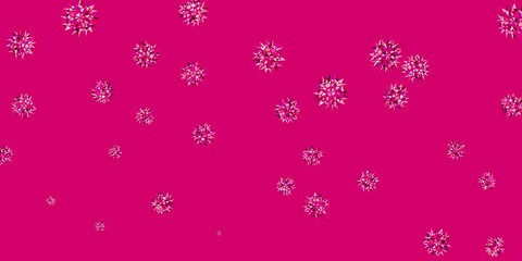 Light Pink vector natural layout with flowers.