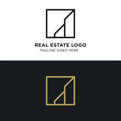 Simple and Modern Real Estate Logo Template for your Business