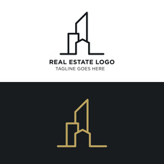 Simple and Modern Real Estate Logo Template for your Business