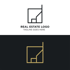 Simple and Modern Real Estate Logo Template for your Business