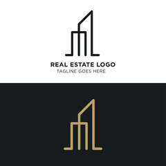 Simple and Modern Real Estate Logo Template for your Business