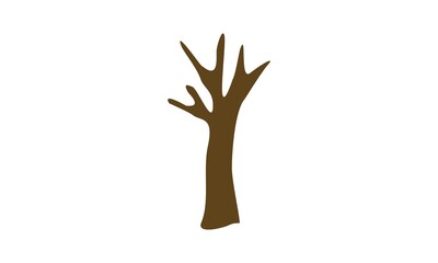 Tree trunk illustration icon