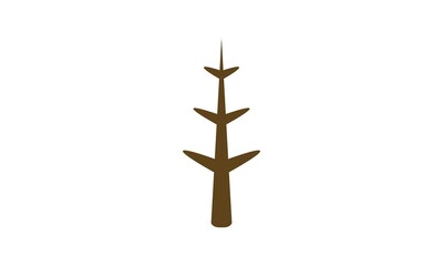 Tree trunk illustration symbol icon