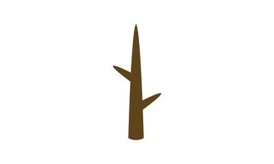 Tree trunk illustration symbol vector