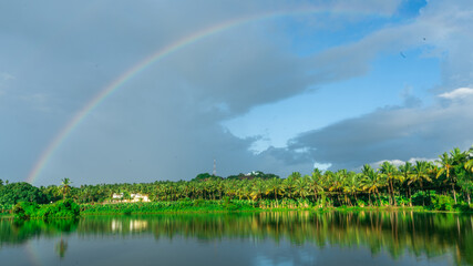 Rainbow
Rain
Green
Kanyakumari
Nagercoil
Tamilnadu
India
Lake
Coconut Tree
Nature