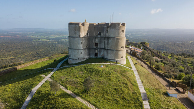 Evoramonte Castle - Portugal. Medieval castle in the village of &Eacute;vora Monte, in the Alentejo region, in Portugal