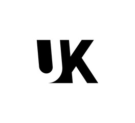 Initial letters Logo black positive/negative space UK