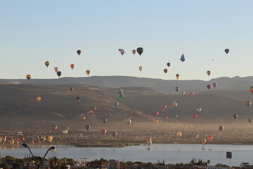 Fotografias panoramicas del Festival Internacional del Globo en León Guanajuato México 