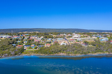 Aerial view of Augusta in Australia
