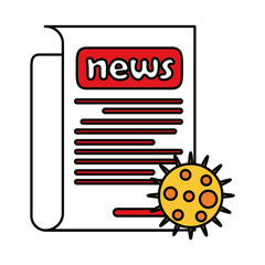 covid 19 coronavirus, breaking news, prevention spread outbreak disease pandemic flat style icon