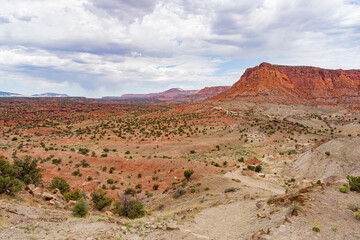 Beautiful landscape along the Chimney Rock Trail