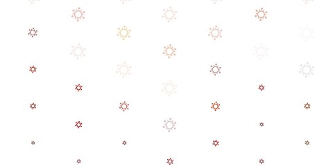 Light Pink vector backdrop with virus symbols.