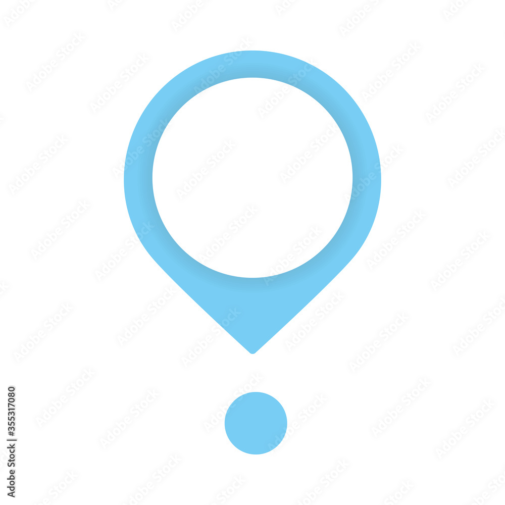 Poster pin pointer location mark icon