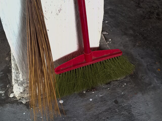 broom fibers and broom sticks