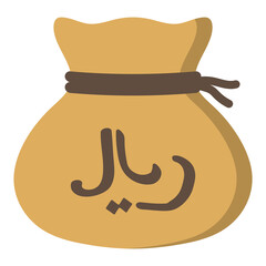 Money drawstring bag ( iranian rial )